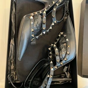 Valentino Rockstud Caged Pumps size 36.5 black